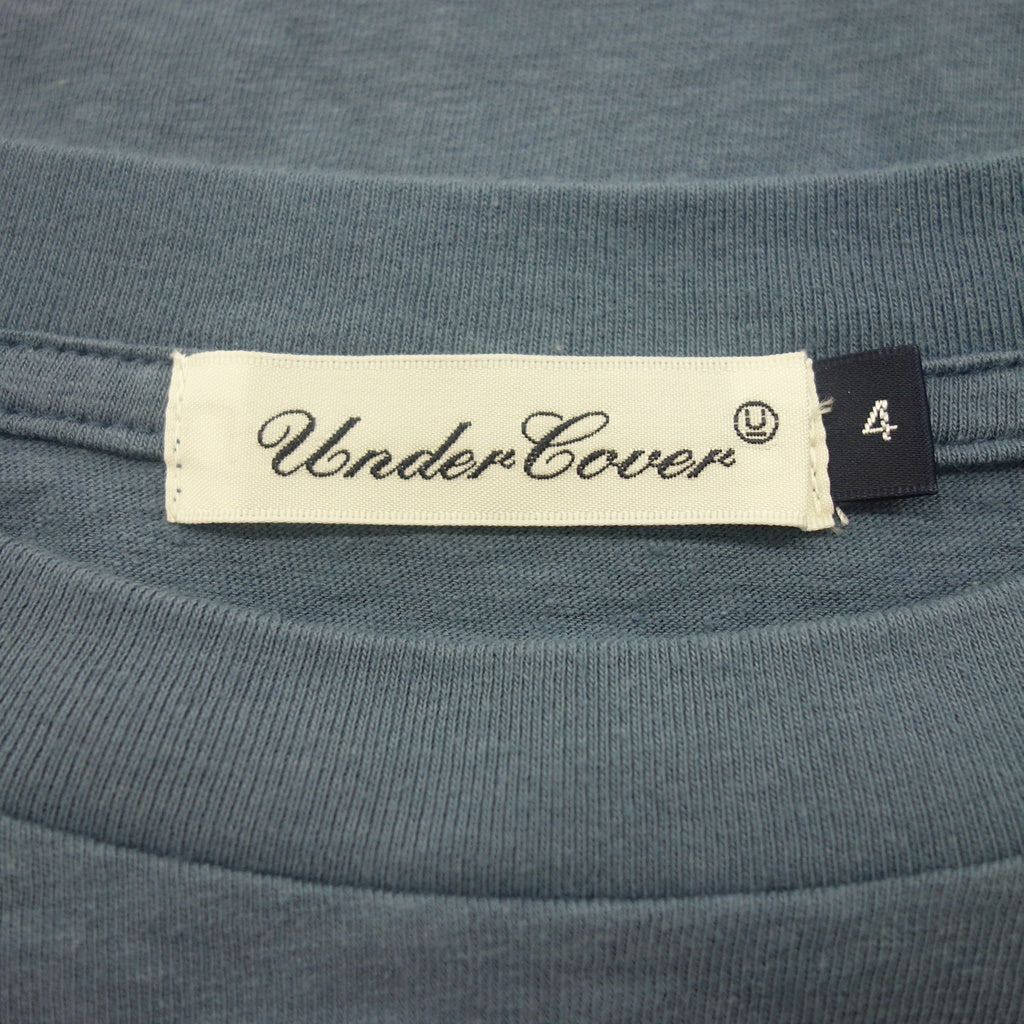 Good condition ◆ Undercover long sleeve T-shirt cut and sew UCZ4891-3 THRONE OF BLOOD Men's size 4 Blue UNDERCOVER [AFB1] 