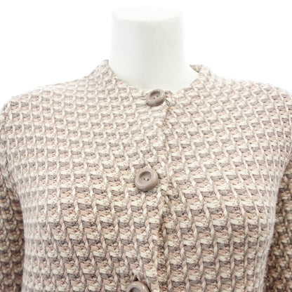 Christian Dior Knit Dress Cable Knit Button Women's Pink 38 Christian Dior [AFB27] [Used] 