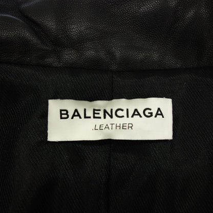 状况非常好 ◆ Balenciaga 拉链皮夹克 342695 女式 38 黑色 BALENCIAGA [AFG1] 