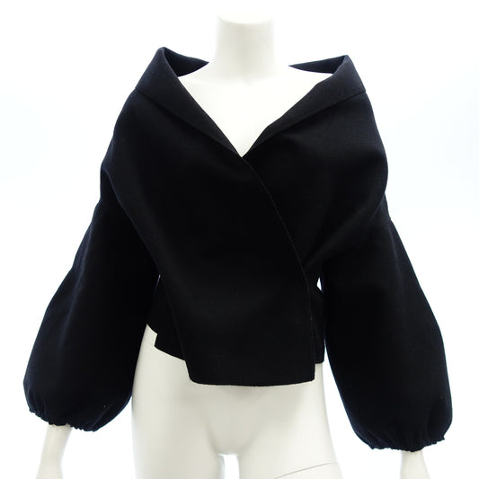 Prada coat jacket size 42 black ladies PRADA [AFA15] [Used] 