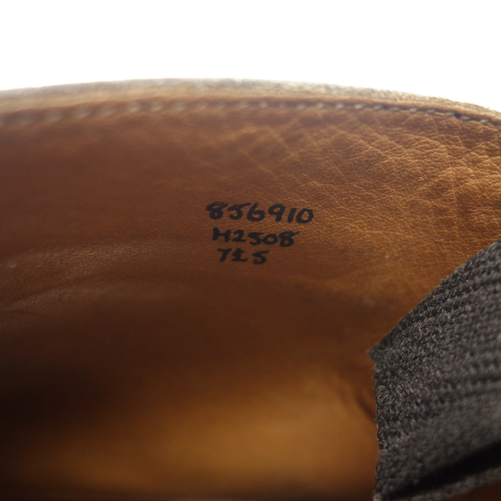 美品◆トリッカーズ レザーシューズ カントリーブーツ レースアップ モールトン M2508 メンズ ブラック サイズUK7.5 Tricker's MALTON【AFD6】