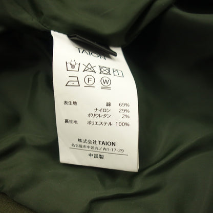 Unused ◆TAION × SHIPS coat with down liner Men's size S Olive TAION × SHIPS [AFB1] 