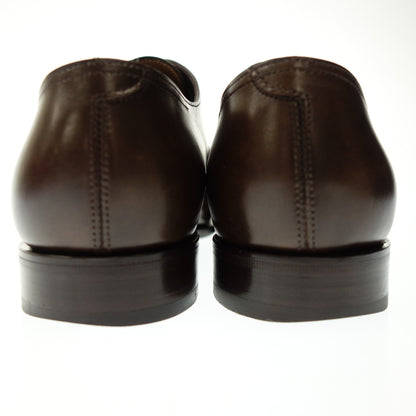 美品◆ジョンロブ CITY Ⅱ シティ キャップトゥ レザー シューズ メンズ 7E 茶系 JOHN LOBB【LA】