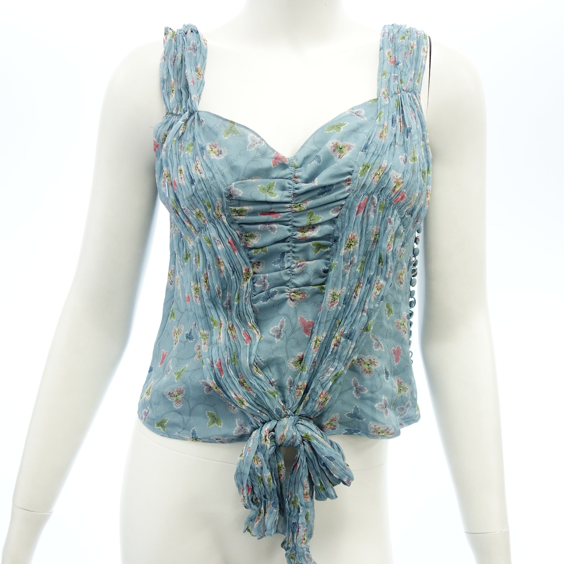 美品◇クリスチャンディオール トップス ノースリーブ シルク  