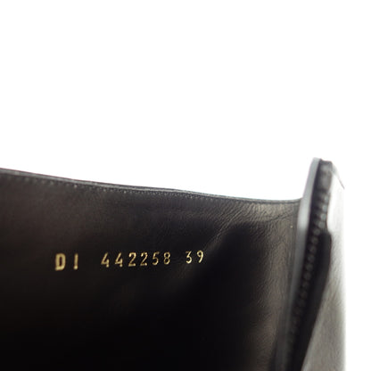 美品◆サンローラン ブーツ サイドジップ クラシックワイアット 442258 メンズ 39 黒 SAINT LAURENT【AFD5】