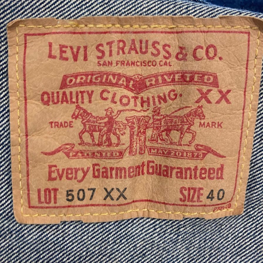 Levi's Denim Jacket 507XX 90's Made in the USA Size 40 LEVIS [AFB14] 