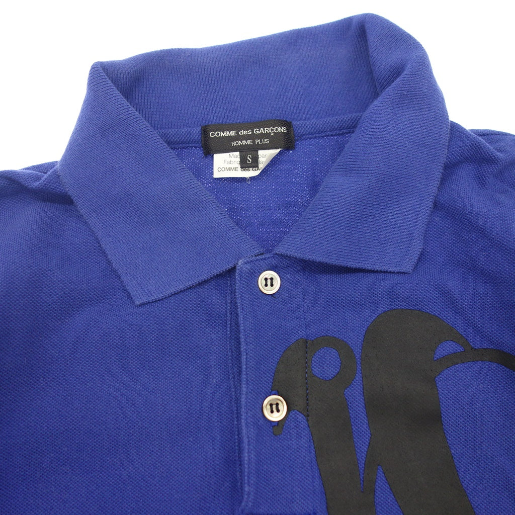 状况良好 ◆ COMME des GARCONS HOMME PLUS Polo 衫 PA-T045 AD2007 男士尺码 S 蓝色 COMME des GARCONS HOMME PLUS [AFB51] 