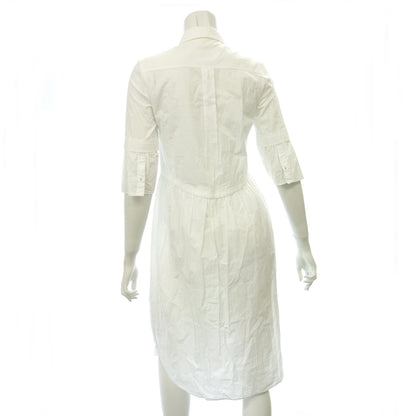 Good Condition ◆ M M Six Shirt Dress Silver Button Women's White 38 MM6 [AFB22] 