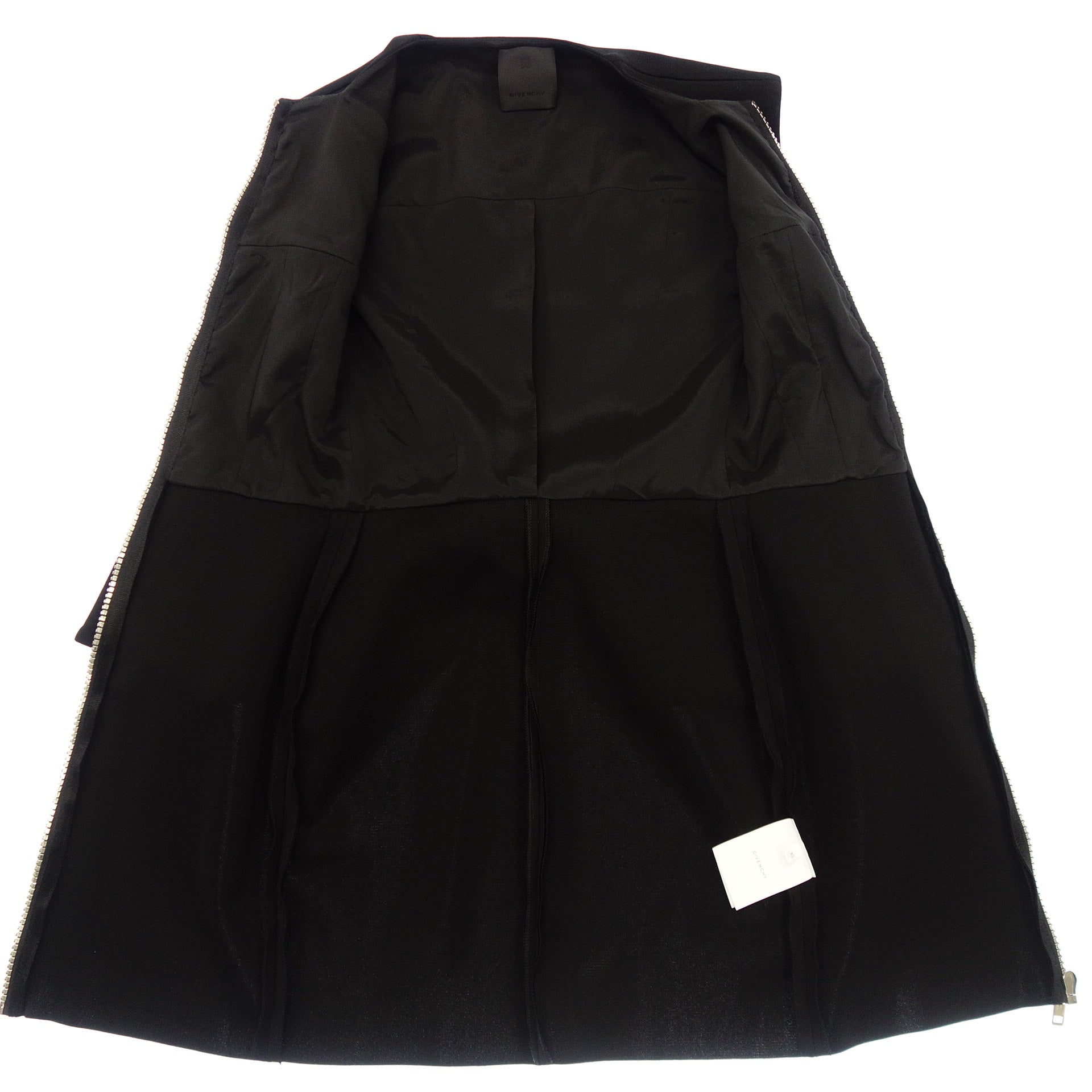 Good condition ◇ Givenchy Dress Peplum Sleeveless Logo Zip