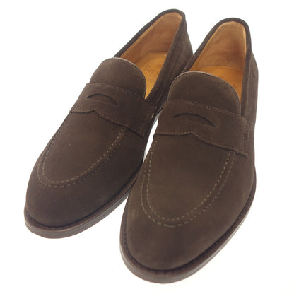 Very good condition ◆ Berwick leather shoes coin loafers 4172 suede men's brown size 8.5 Berwick [LA] 