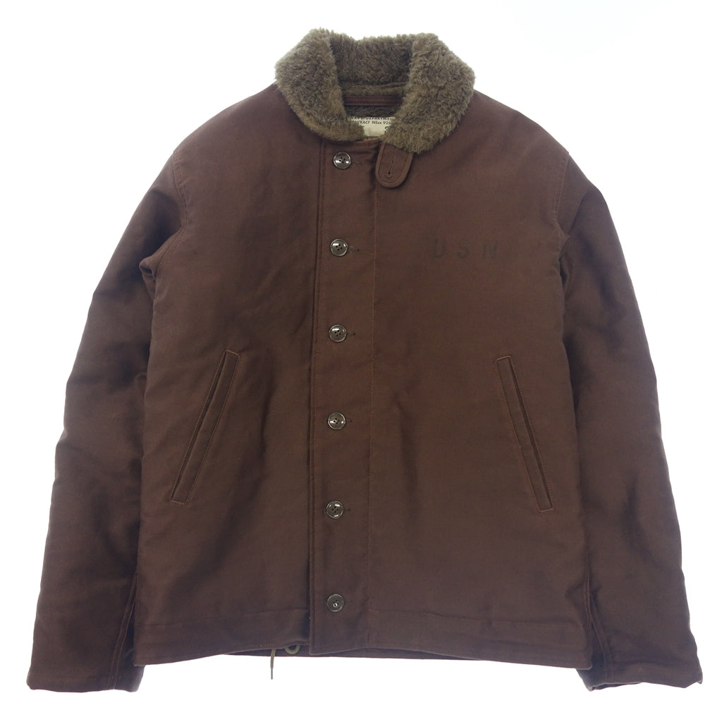 Very good condition◆Buzz Rickson's Deck Jacket N-1 BR14408 Men's Size 38 Brown BUZZ RICKSON'S [AFA22] 