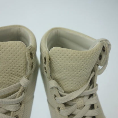 Used ◆JIMMY CHOO sneakers high-cut star studs punching made in Italy men's 39 white JIMMY CHOO [AFD5] 