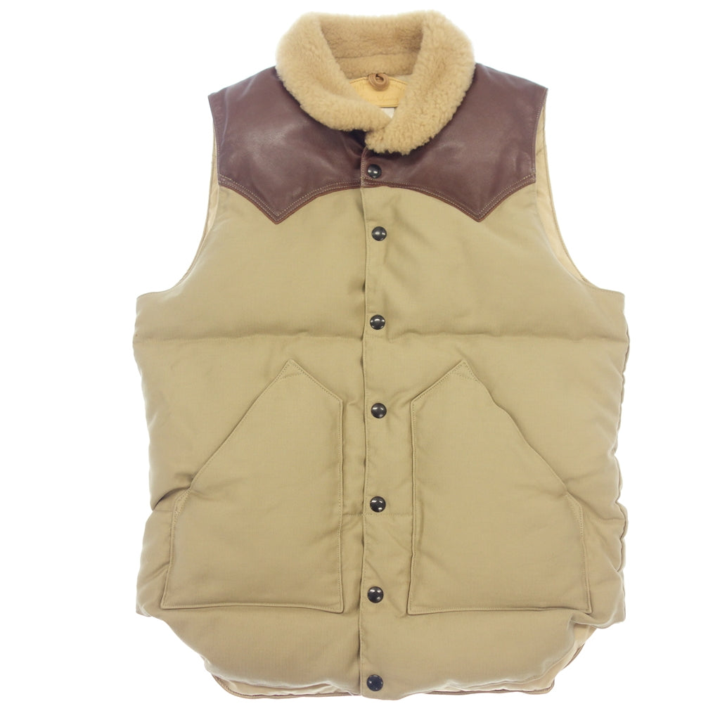 Used Rocky Mountain Featherbed × Marka Down Vest Men's Beige Size 38 Rocky Mountain Featherbed × Marka [AFA16] 