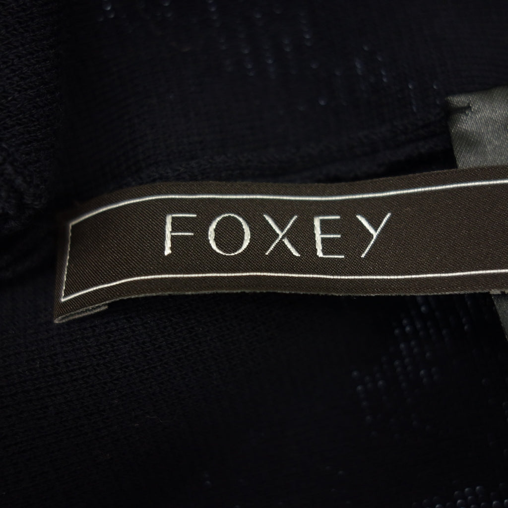 Good condition ◆ FOXEY 42204 Bolero Afette Cardigan Cotton Ladies Dark Navy Size 38 FOXEY [AFB27] 