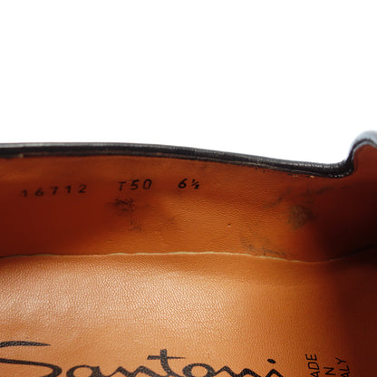Santoni Tassel Loafer 16712 Suede Men's Brown 6.5 Santoni [AFD9] [Used] 