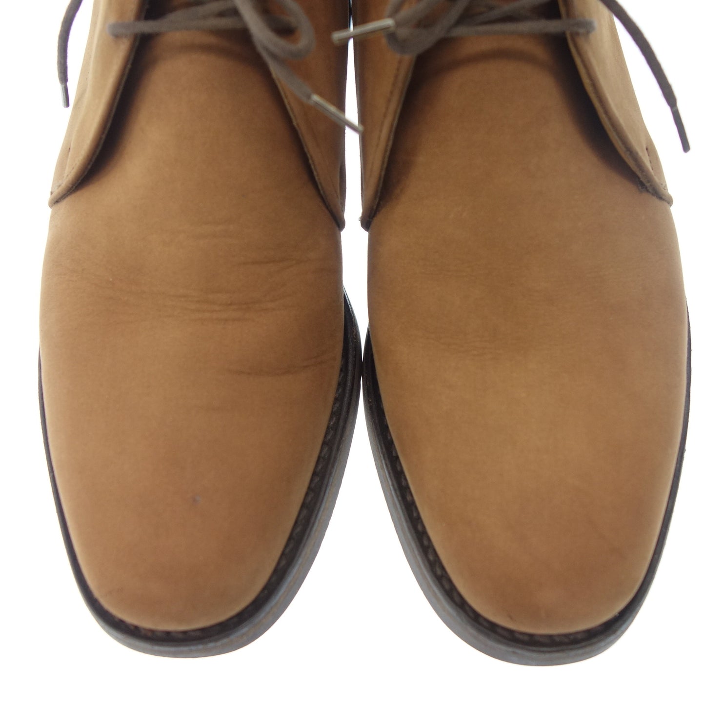 Very good condition ◆ Dunhill Chukka boots Nubuck Made in England Men's Brown Size 6.5 dunhill JEREMY [AFC14] 