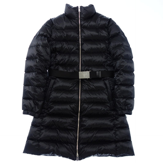 Prada down coat zip-up with belt women's black 40 PRADA [AFA10] [Used] 