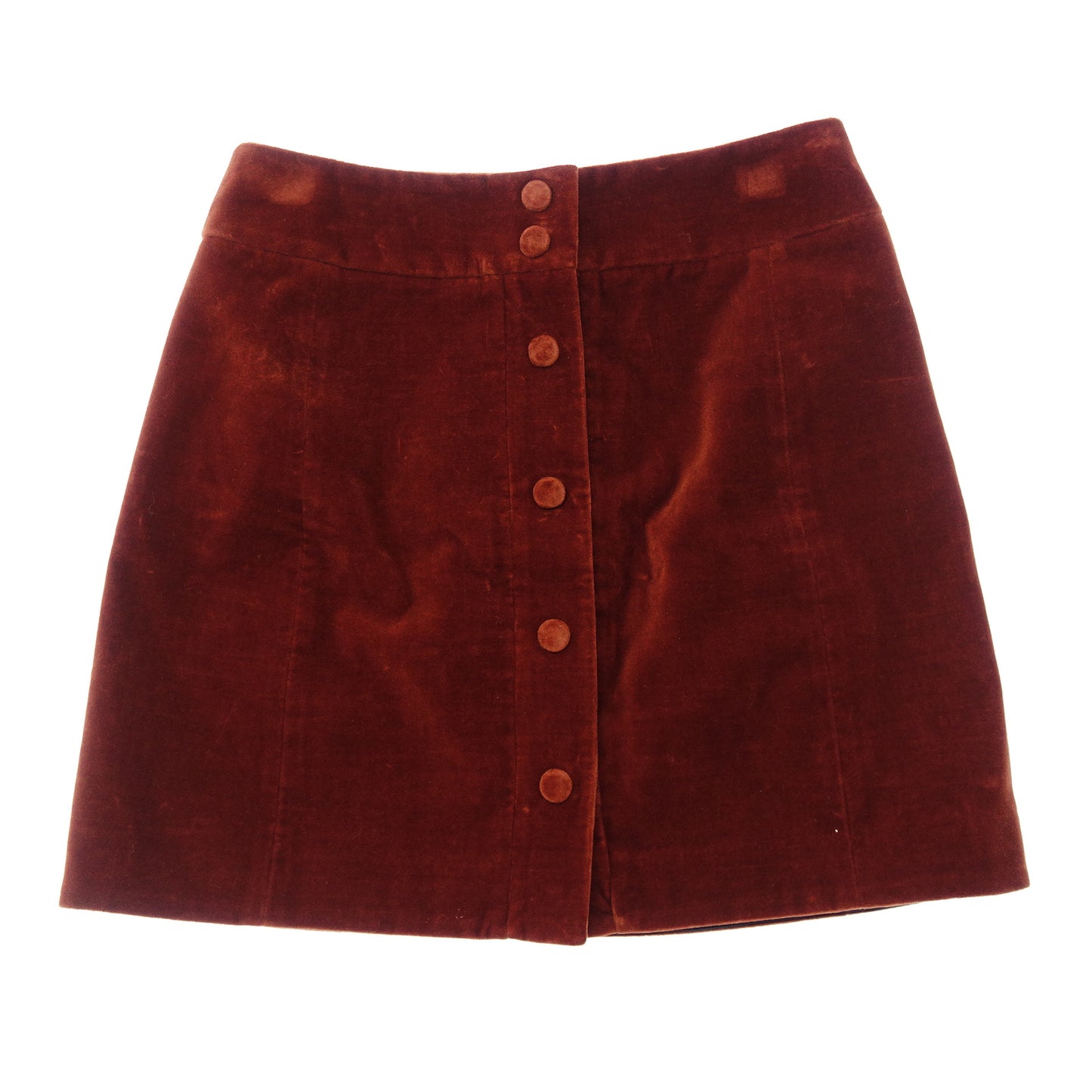 Good condition◆Saint Laurent Skirt Velor 634116 Women's Brown F36 SAINT LAURENT [AFB17] 