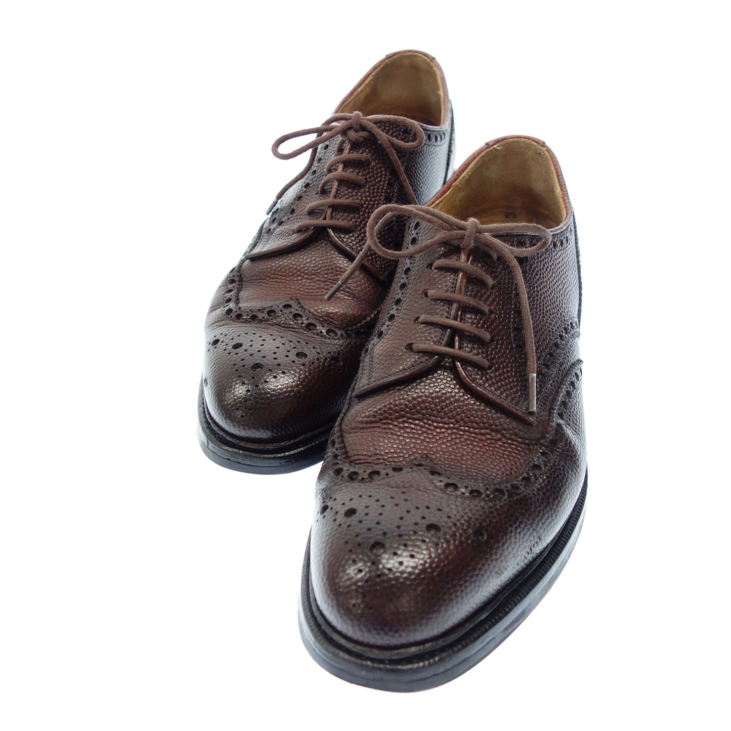 Good Condition ◆ Raymar Leather Shoes Wing Tip Oliver Grained Leather Men's Brown Size 8.5 RAYMAR [AFC36] 