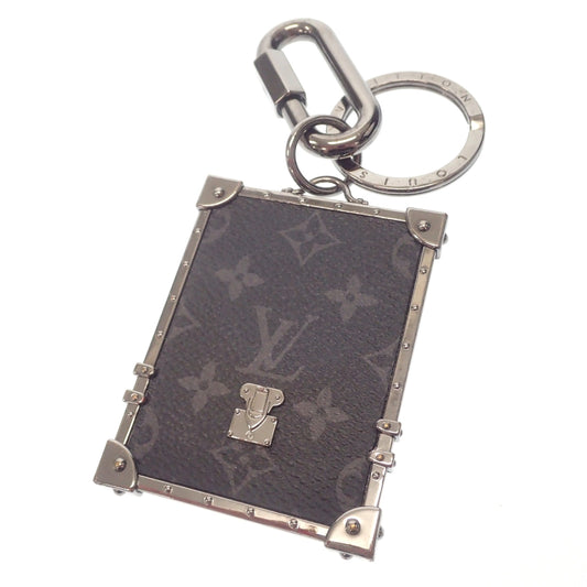 Used ◆Louis Vuitton Keychain Charm Monogram Eclipse Portocle Mini Trunk M68284 Black LOUIS VUITTON [AFI4] 