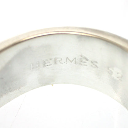 状况良好◆爱马仕凯莉戒指 SV925 尺寸 52 银金 带盒 HERMES [LA] 