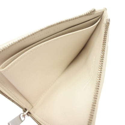 Bottega Veneta Coin Purse Coin Case Maxi Intrecciato Leather White Box BOTTEGA VENETA [AFI18] [Used] 