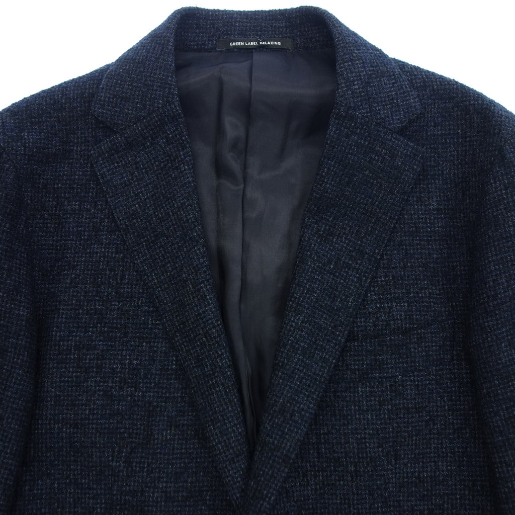 Good condition◆United Arrows Strona Tailored Jacket Single Wool Blend Men's 44 Navy UNITED ARROWS STRONA [AFB17] 