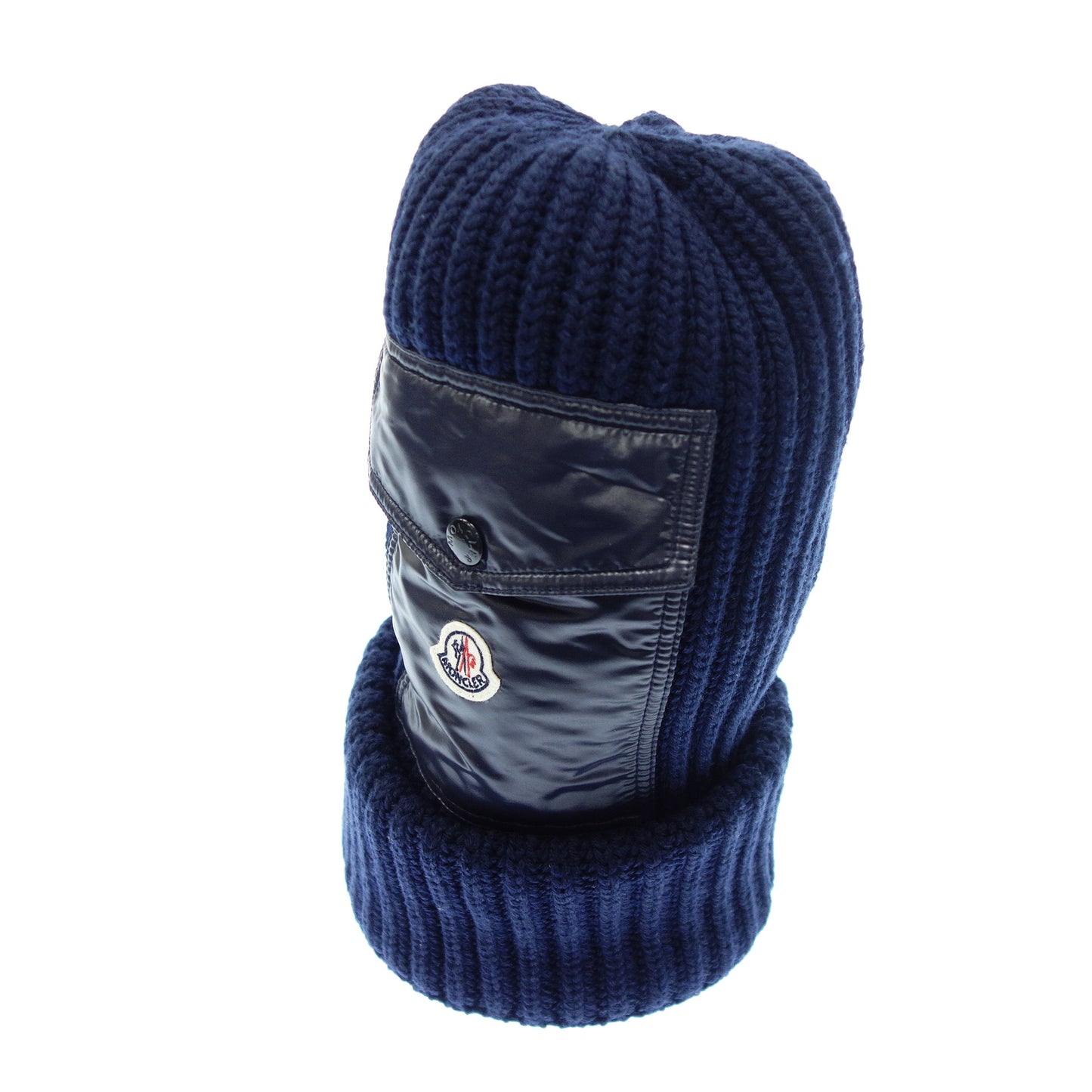 Moncler knit cap BERRETTO TRICOT with pocket navy MONCLER [AFI22] [Used] 