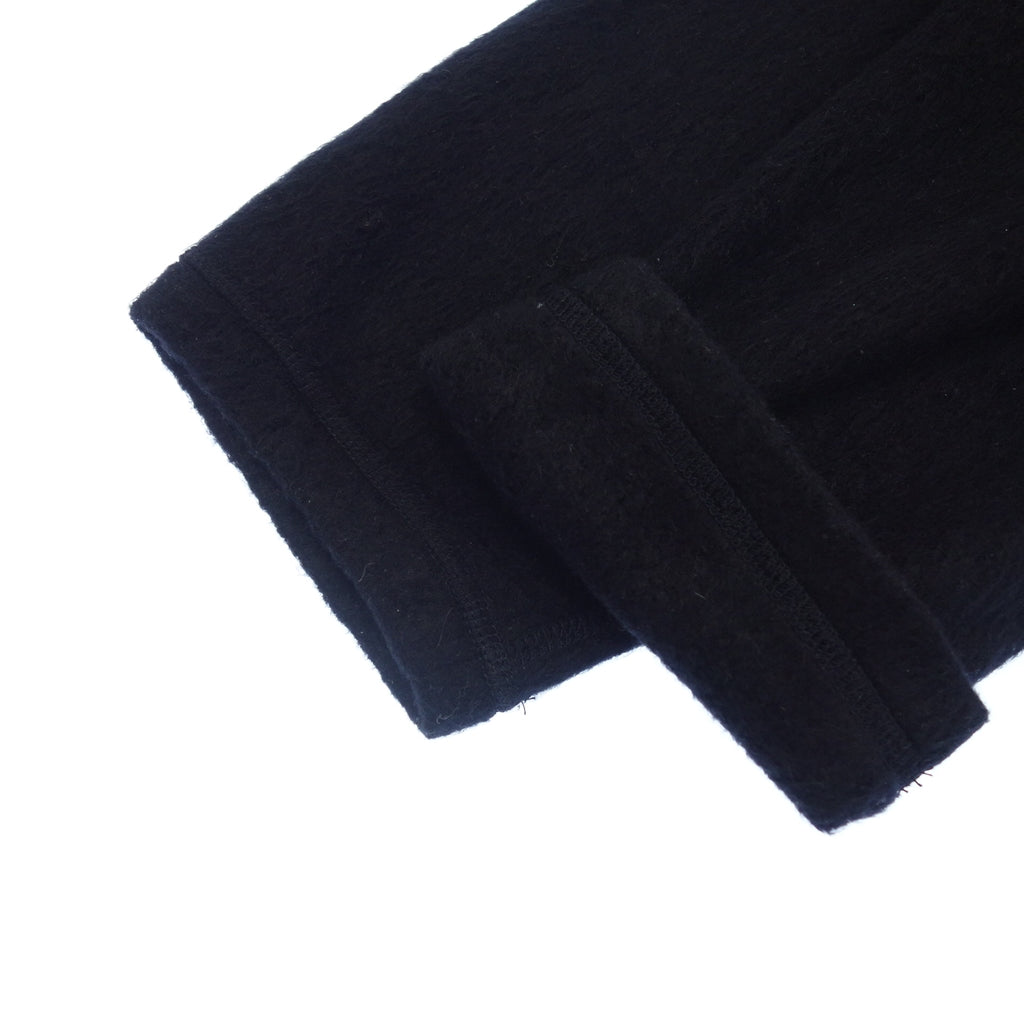 Very good condition ◆ Komori Silk Fleece Long Sleeve Crew 22AW W03-05013 Men's Black 3 COMOLI [AFB21] 