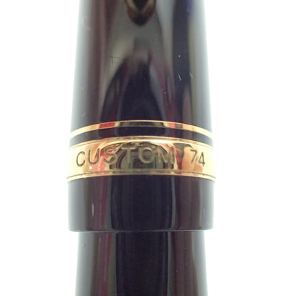 Very good condition ◆ Pilot Fountain Pen Custom 74 14K-585 SF Black PILOT [AFI18] 