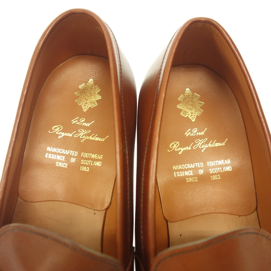 Very good condition◆42ND Royal Highland Coin Loafer Brown Men's Size 9 42ND ROYAL HIGHLAND [AFC35] 