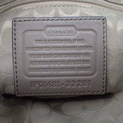 コーチ ショルダーバッグ バケット レザー 革タグ付き 32281 グレー COACH【AFE2】【中古】