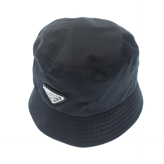 Prada Bucket Hat Triangle Plate 2HC137 Black M PRADA [AFI22] [Used] 