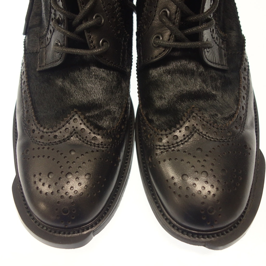 Very good condition ◆ Joseph Leather Boots SEJXW0202 Wing Tip Men's Black Size 8 JOSEPH [AFD2] 