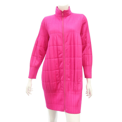 Very good condition ◆ Pleats Please Zip High Neck Coat Women's Pink Size 3 PP13-JA711 PLEATS PLEASE [AFB4] 