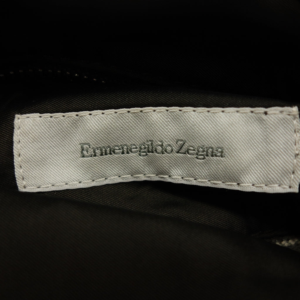 美品◆エルメネジルド ゼニア リバーシブルベスト ウール カシミア ナイロン メンズ グレー系 サイズ46  Ermenegildo Zegna【AFB37】