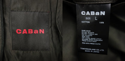 Used ◆Cavan double breasted jacket khaki men's L CABaN [AFB14] 