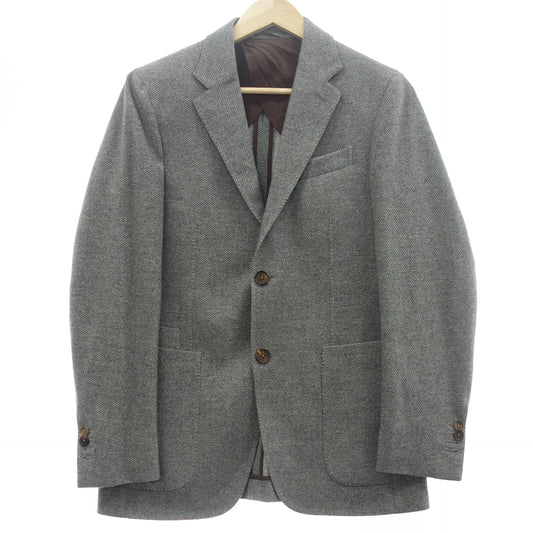 Ermenegildo Zegna Tailored Jacket 2B Wool &amp; Cashmere Men's Gray 7-46C Ermenegildo Zegna [AFA10] [Used] 