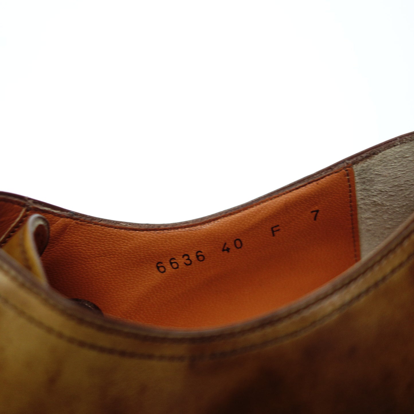 サントーニ レザーシューズ ホールカット 6636 メンズ 7 茶 Santoni【AFC48】【中古】